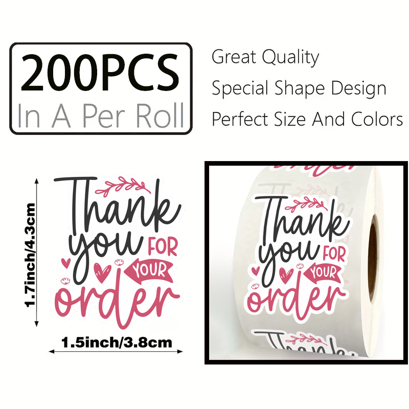200 штук в рулоне. Наклейки «С – обзор и цена Sticker Label Roll